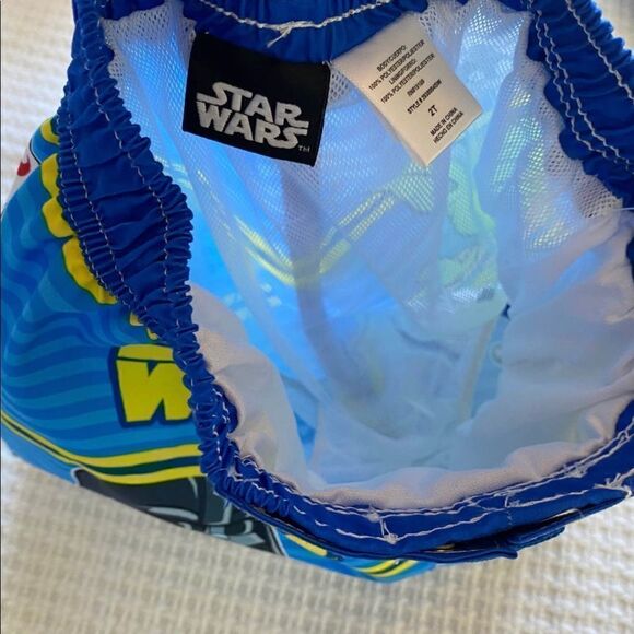Disney STAR WARS 2T Swim Trunks with attached liner NWT - Picture 5 of 6